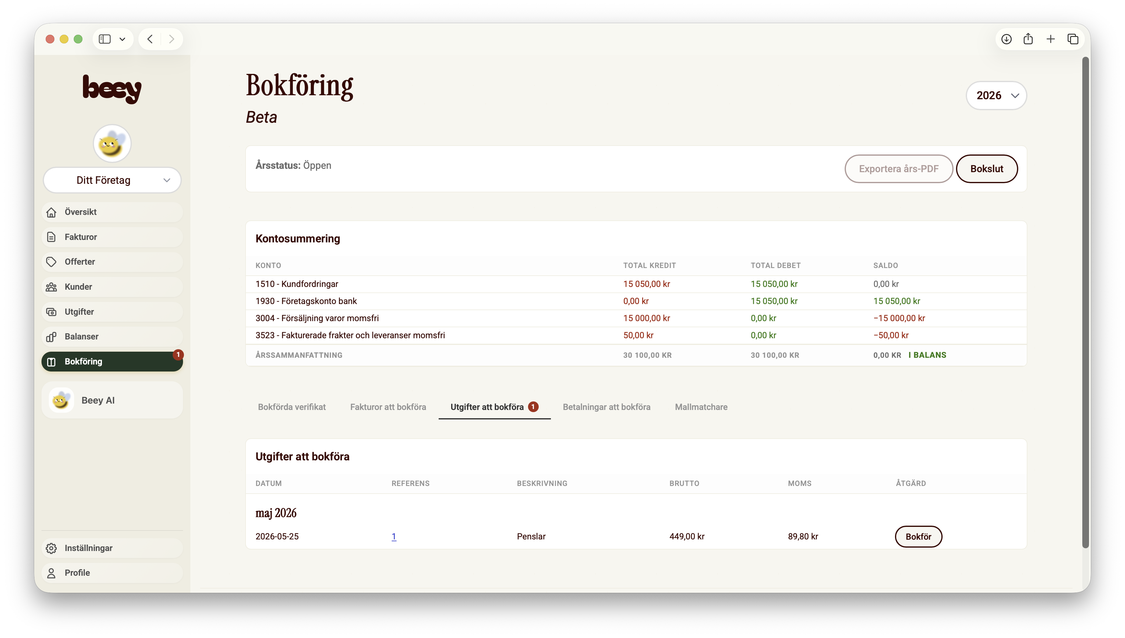 Bookkeeping Feature Illustration